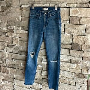 Madewell high rise skinny crop Jean